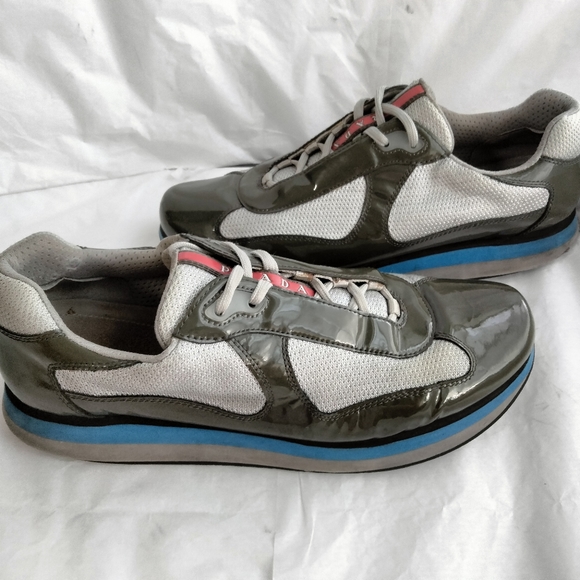 Men's PRADA Double Cup Sneaker size UK 11 us 12 authentic - Picture 8 of 16